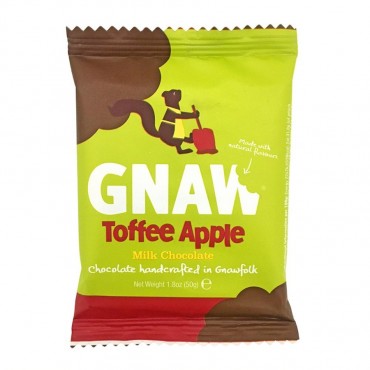 Gnaw Toffee Apple Milk Chocolate Bar 50g